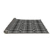 Thickness of Patterned Black Rug, pat2722gry