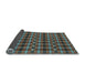 Thickness of Patterned Bakers Brown Rug, pat2722lblu