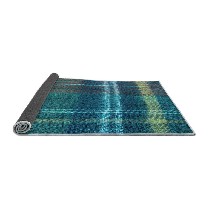 Thickness of Patterned Blue Rug, pat2723lblu