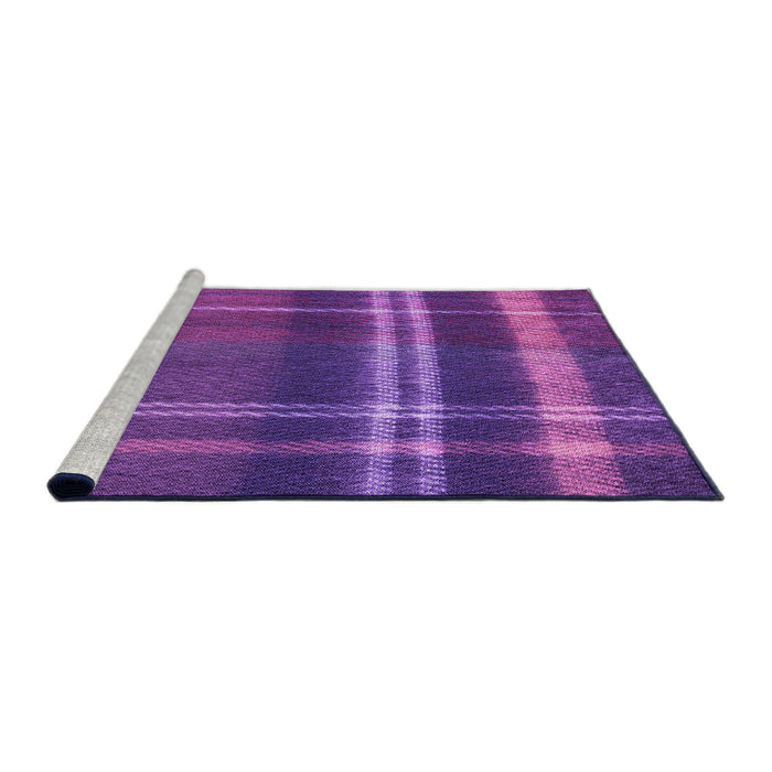 Sideview of Machine Washable Transitional Crimson Purple Rug, wshpat2723pur