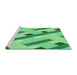 Sideview of Machine Washable Transitional Jade Green Rug, wshpat2724grn