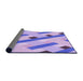 Thickness of Patterned Mauve Purple Rug, pat2724pur