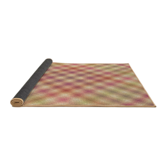 Thickness of Patterned Orange Rug, pat2725brn