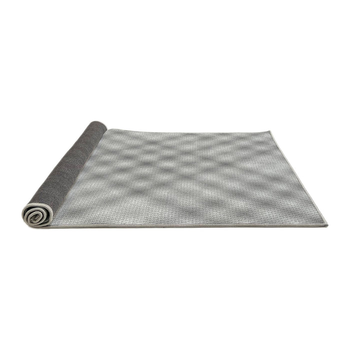 Thickness of Patterned Platinum Silver Gray Rug, pat2725gry