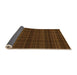 Thickness of Patterned Mahogany Brown Rug, pat2726org