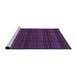 Sideview of Machine Washable Transitional Dark Orchid Purple Rug, wshpat2726pur