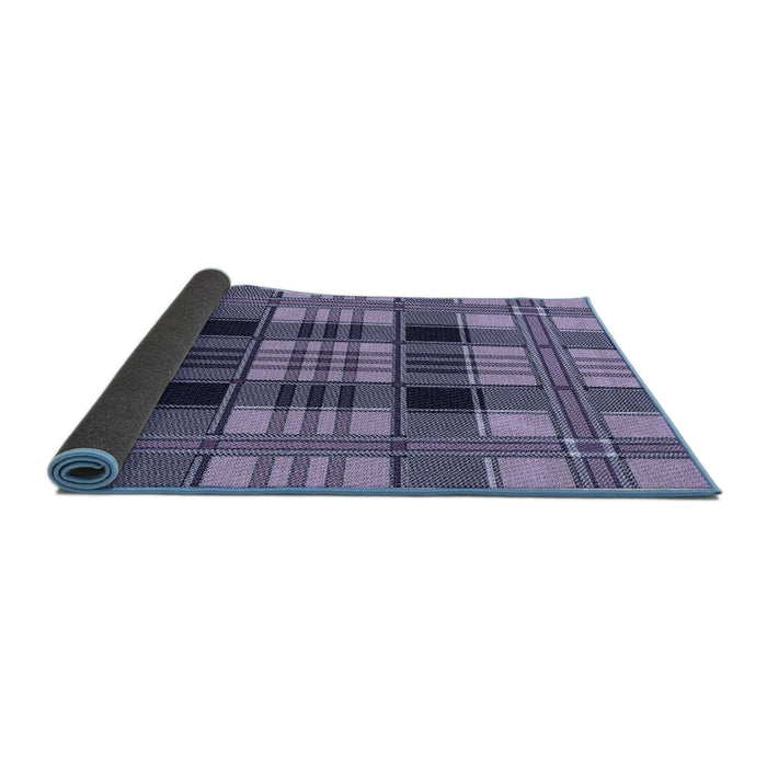 Thickness of Patterned Blue Rug, pat2727blu