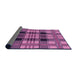 Thickness of Patterned Violet Purple Rug, pat2727pur