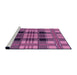 Sideview of Machine Washable Transitional Violet Purple Rug, wshpat2727pur