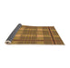 Thickness of Patterned Saddle Brown Rug, pat2729org