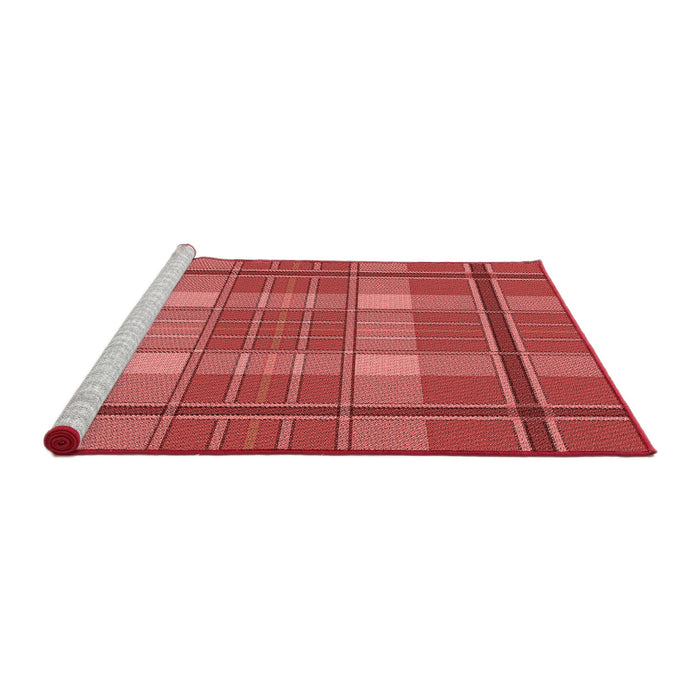 Sideview of Machine Washable Transitional Red Rug, wshpat2729rd