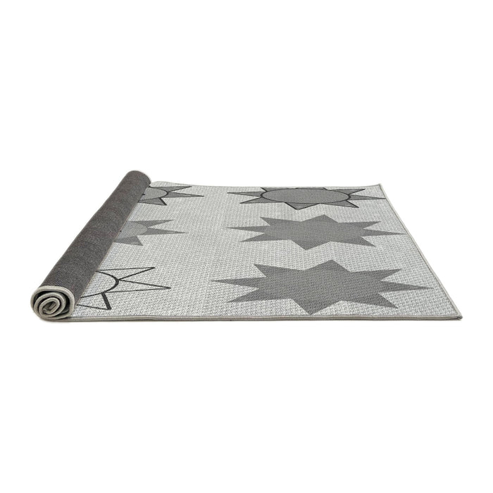 Thickness of Patterned Platinum Gray Rug, pat273gry