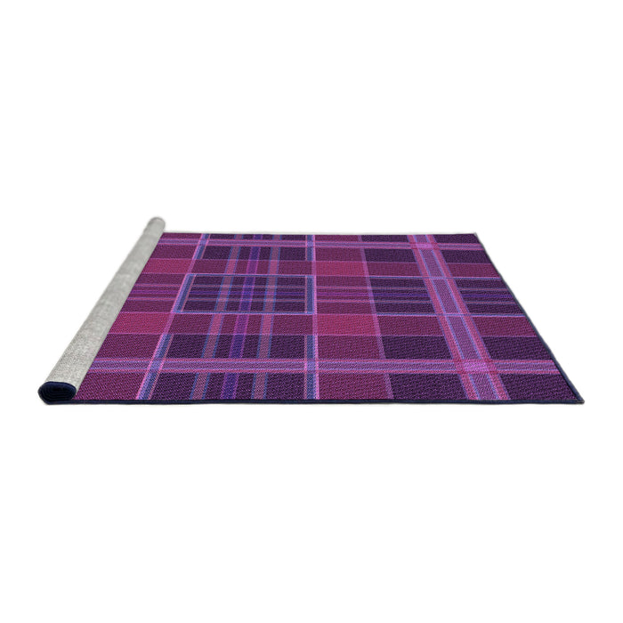 Sideview of Machine Washable Transitional Dark Orchid Purple Rug, wshpat2730pur