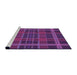 Sideview of Machine Washable Transitional Dark Orchid Purple Rug, wshpat2730pur