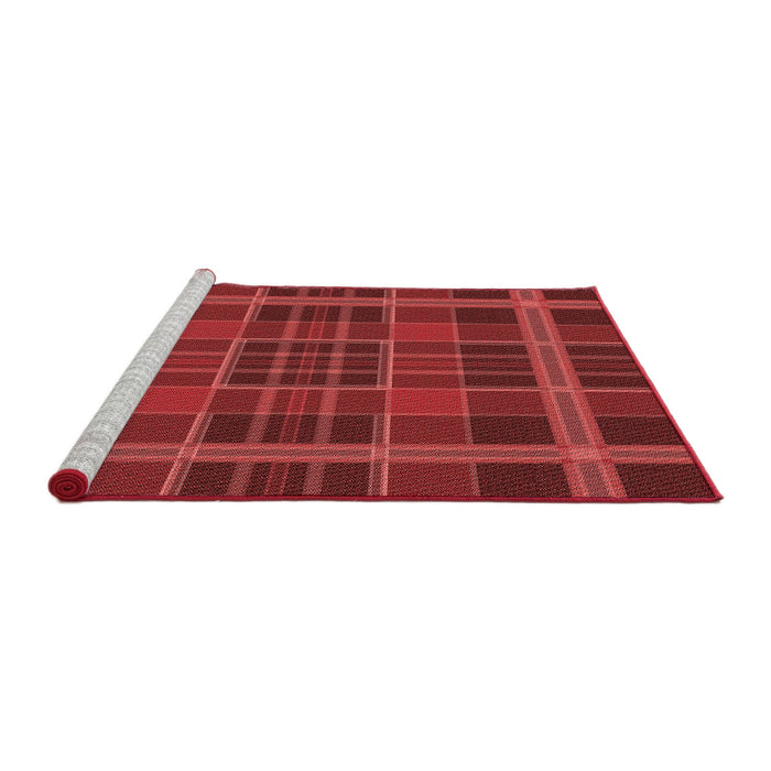 Sideview of Machine Washable Transitional Red Rug, wshpat2730rd