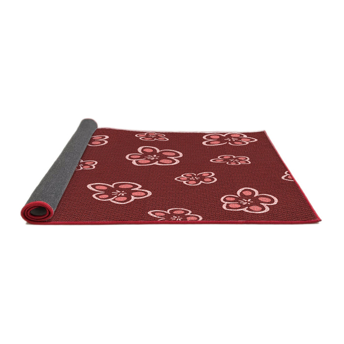 Thickness of Patterned Red Rug, pat2731rd