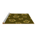 Sideview of Machine Washable Transitional Bakers Brown Rug, wshpat2731yw