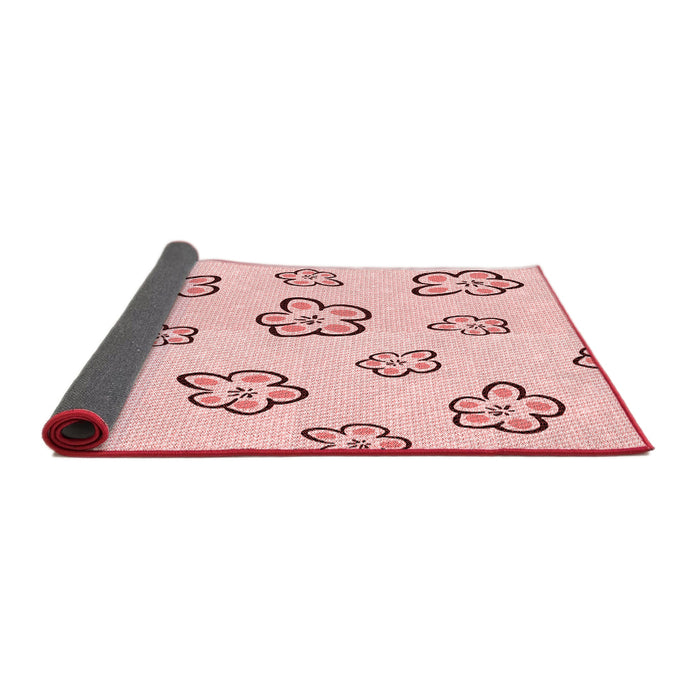 Thickness of Patterned Pink Rug, pat2732rd