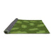 Thickness of Patterned Seaweed Green Rug, pat2733grn