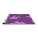 Sideview of Machine Washable Transitional Crimson Purple Rug, wshpat2734pur