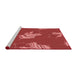 Sideview of Machine Washable Transitional Red Rug, wshpat2734rd