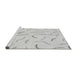 Sideview of Machine Washable Transitional Cloud Gray Rug, wshpat2737gry