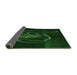 Thickness of Patterned Green Rug, pat2739grn