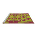 Sideview of Machine Washable Transitional Red Rug, wshpat274org