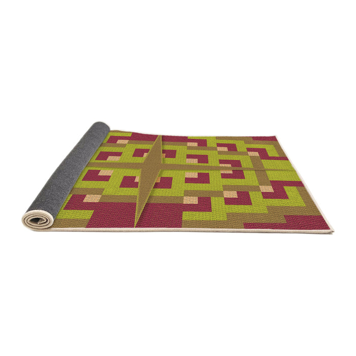 Thickness of Patterned Red Rug, pat274org