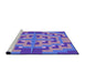 Sideview of Machine Washable Transitional Purple Mimosa Purple Rug, wshpat274pur