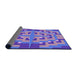 Thickness of Patterned Purple Mimosa Purple Rug, pat274pur