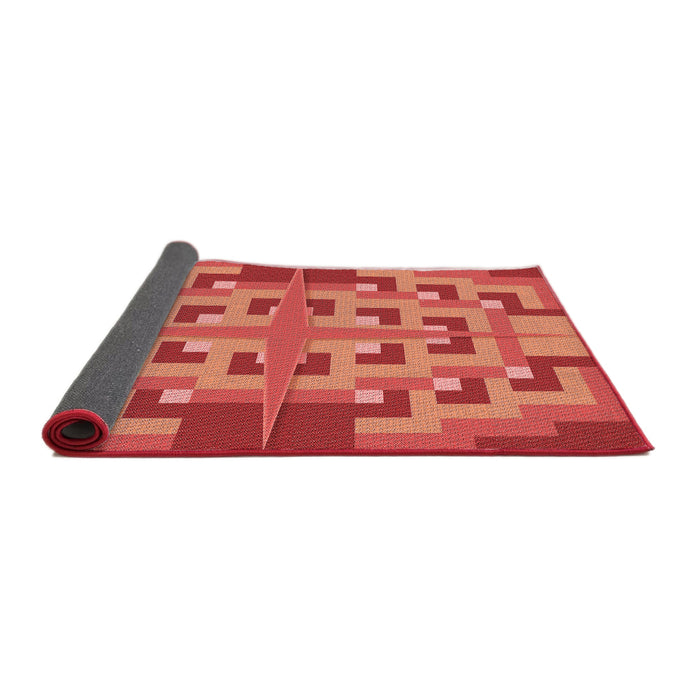 Thickness of Patterned Red Rug, pat274rd