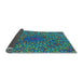 Thickness of Patterned Blue Rug, pat2740lblu