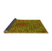 Thickness of Patterned Dark Bronze Brown Rug, pat2740yw