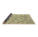 Thickness of Patterned Khaki Gold Rug, pat2741brn