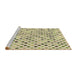 Sideview of Machine Washable Transitional Khaki Gold Rug, wshpat2741brn