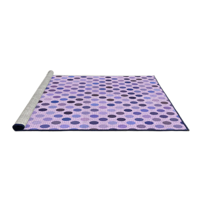 Sideview of Machine Washable Transitional Purple Rug, wshpat2741pur