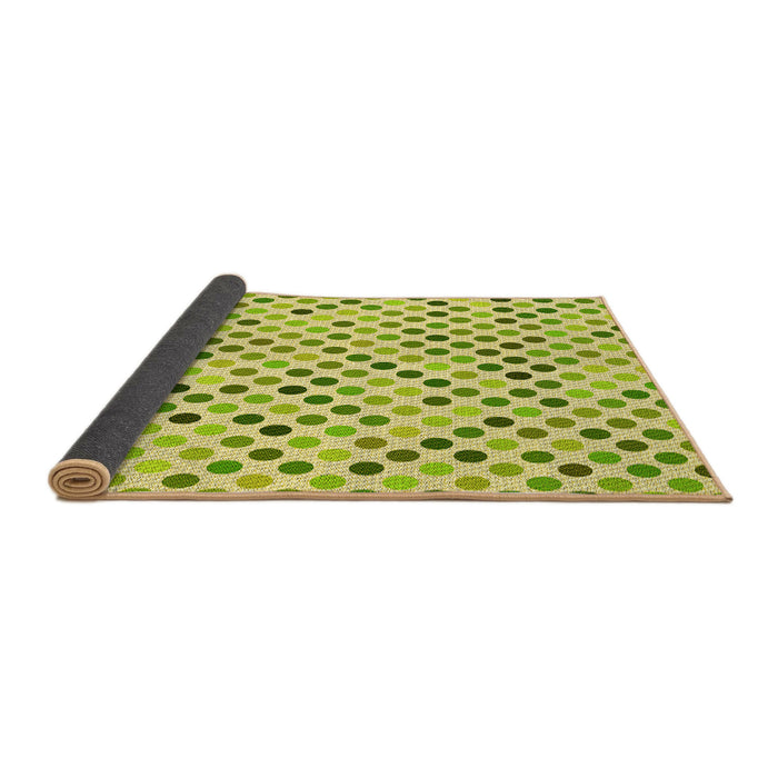 Thickness of Patterned Pistachio Green Rug, pat2741yw