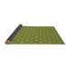 Thickness of Patterned Pistachio Green Rug, pat2742brn