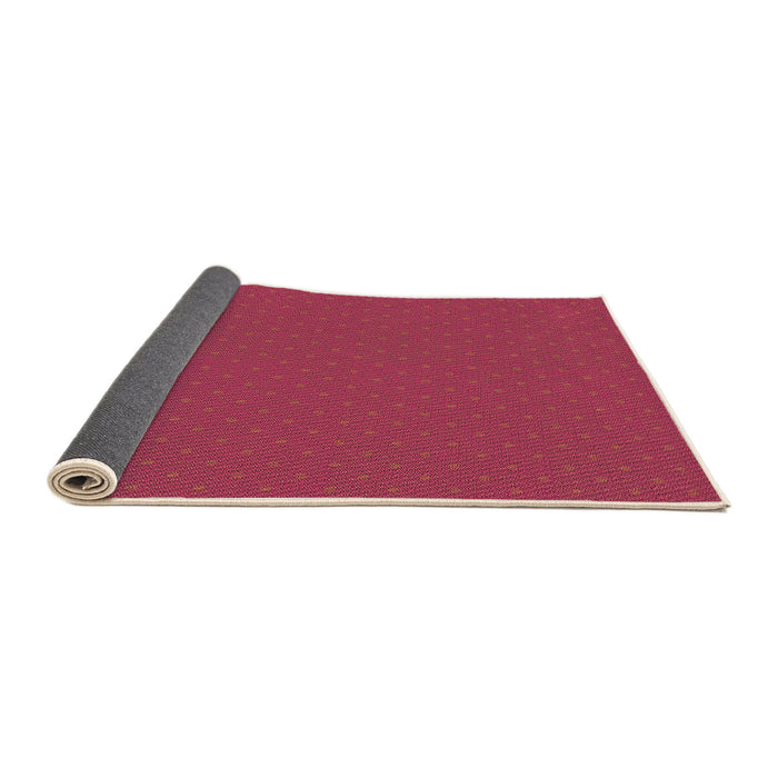 Thickness of Patterned Crimson Red Rug, pat2745org