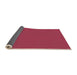 Thickness of Patterned Crimson Red Rug, pat2745org