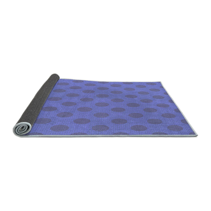 Thickness of Patterned Sky Blue Rug, pat2747lblu