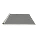 Sideview of Machine Washable Transitional Silver Gray Rug, wshpat2749gry