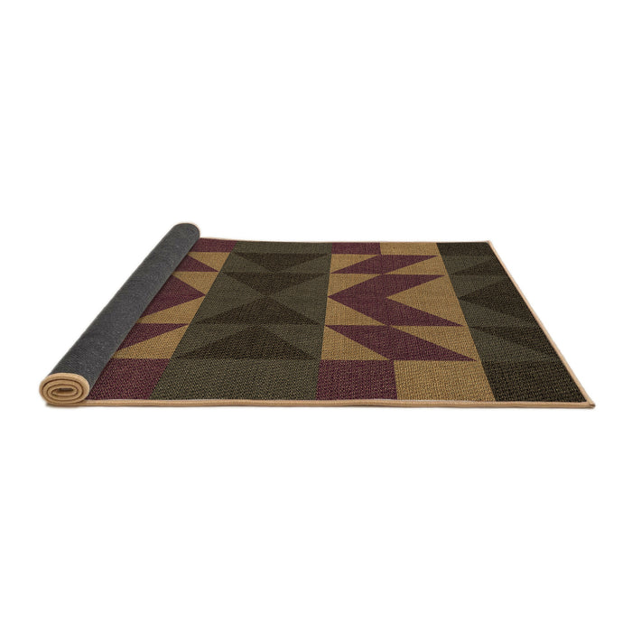 Thickness of Patterned Light Brown Rug, pat275brn