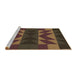 Sideview of Machine Washable Transitional Light Brown Rug, wshpat275brn