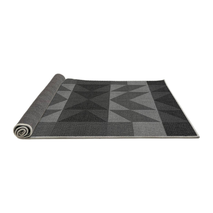 Thickness of Patterned Silver Gray Rug, pat275gry