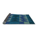 Thickness of Patterned Blue Ivy Blue Rug, pat275lblu