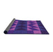 Thickness of Patterned Purple Plum Purple Rug, pat275pur