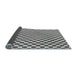 Thickness of Patterned Blue Rug, pat2752lblu
