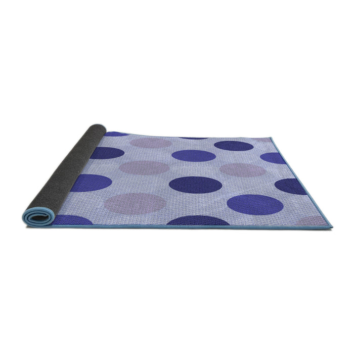 Thickness of Patterned Periwinkle Purple Rug, pat2753blu